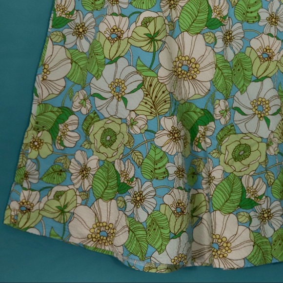 Gap Green & Blue Floral Skirt, size 1 - Picture 3 of 5